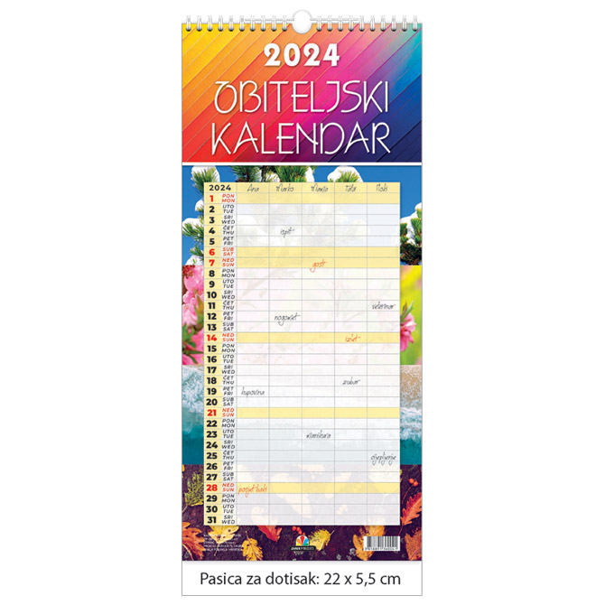 Kalendar Obiteljski kalendar