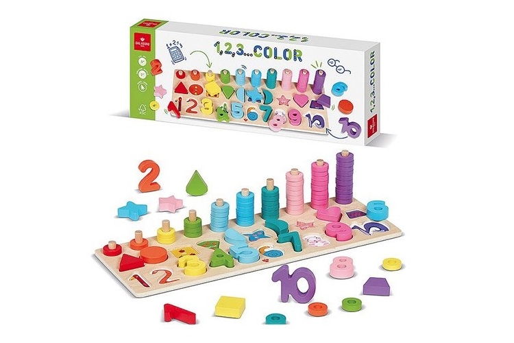 Slagalica Dal Negro brojevi i oblici  u bojama 054121