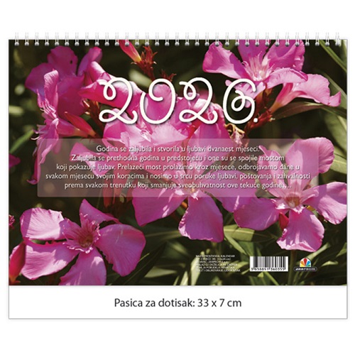 Kalendar Cvijeće 13 listova