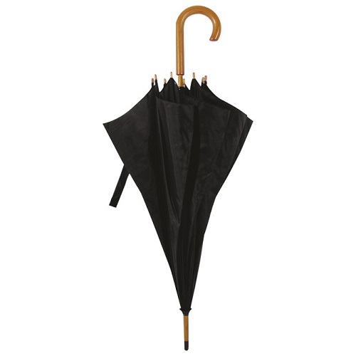 Kišobran automatik classic 63cm drvena drška crni