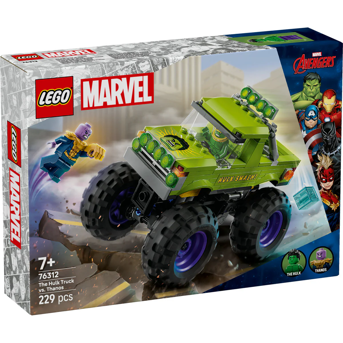 Lego Marvel - Hulkov kamion protiv Thanosa 76312