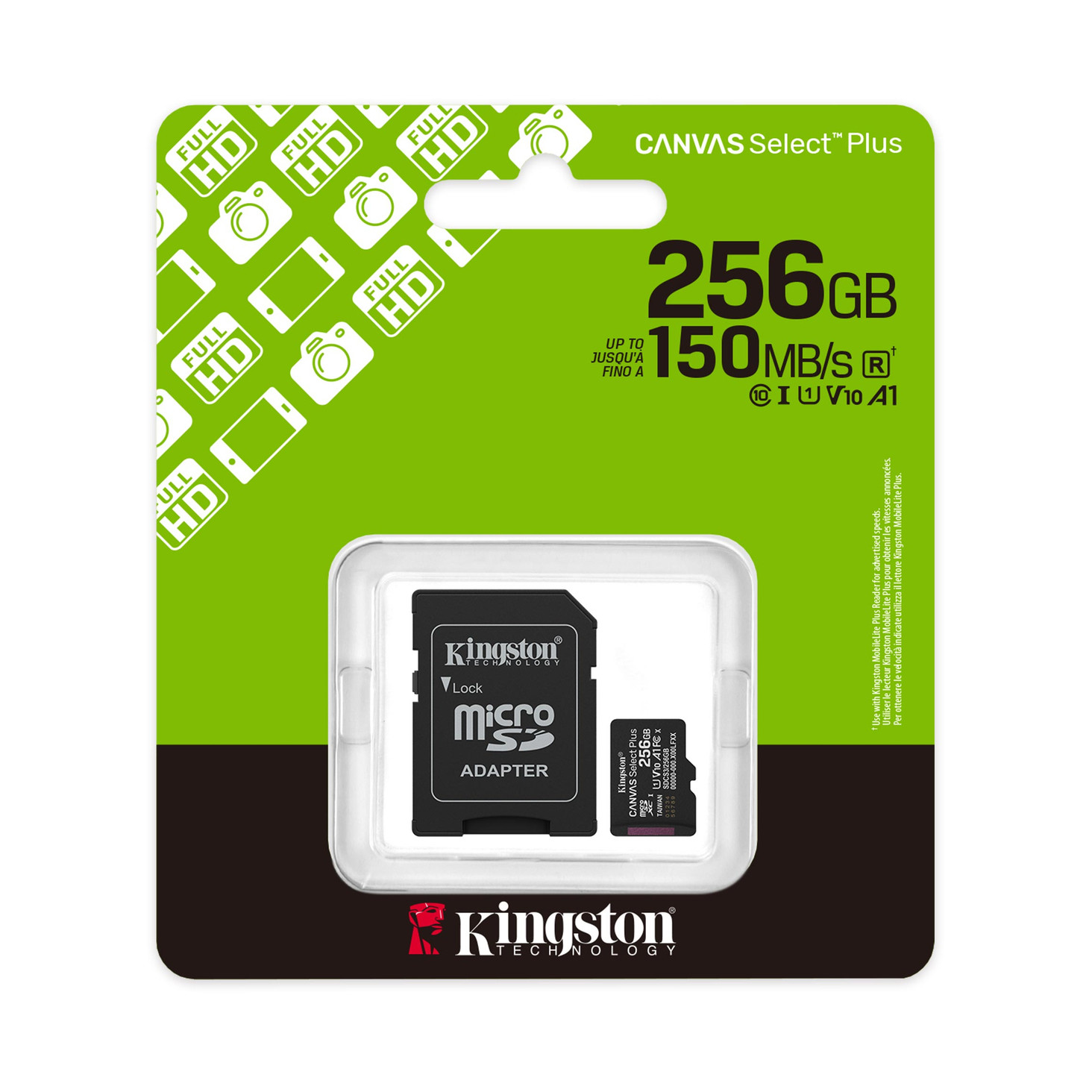 Memorijska kartica 256GB KINGSTON Canvas Select Plus micro SD + adapter